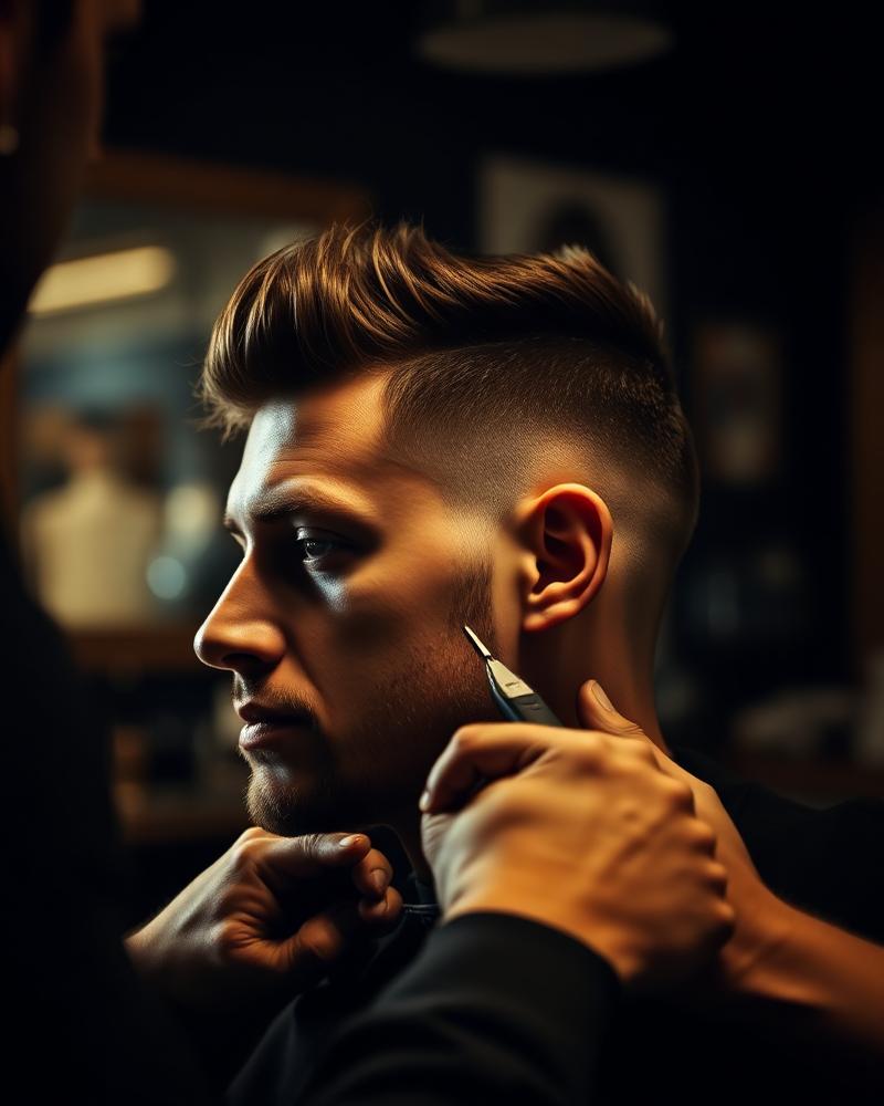 Fresh fade haircut