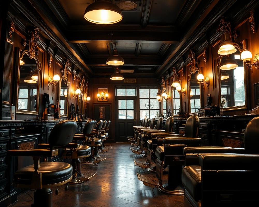 Inside the Sharp Cuts barbershop