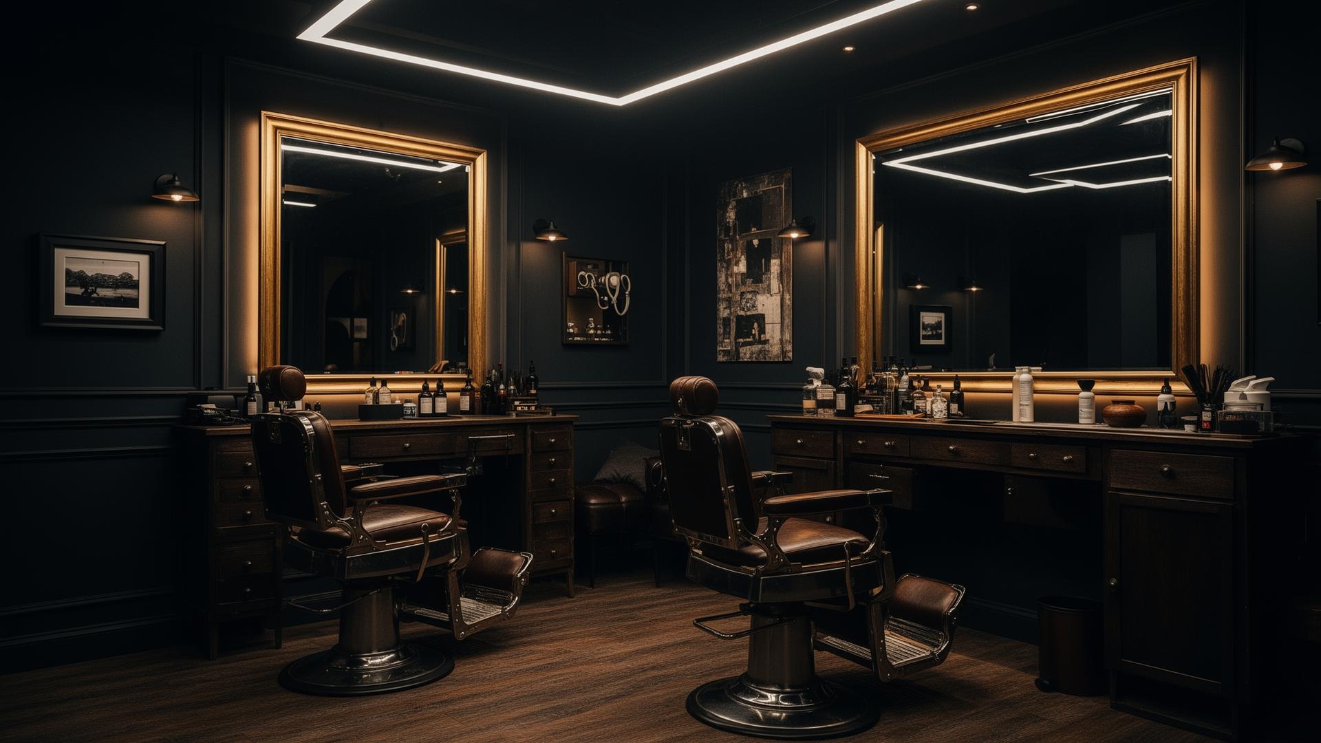 Sharp Cuts Barbershop interior